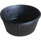 Master Rancher 2 Qt. Black Heavy-Duty Rubber Feed Pan Image 1