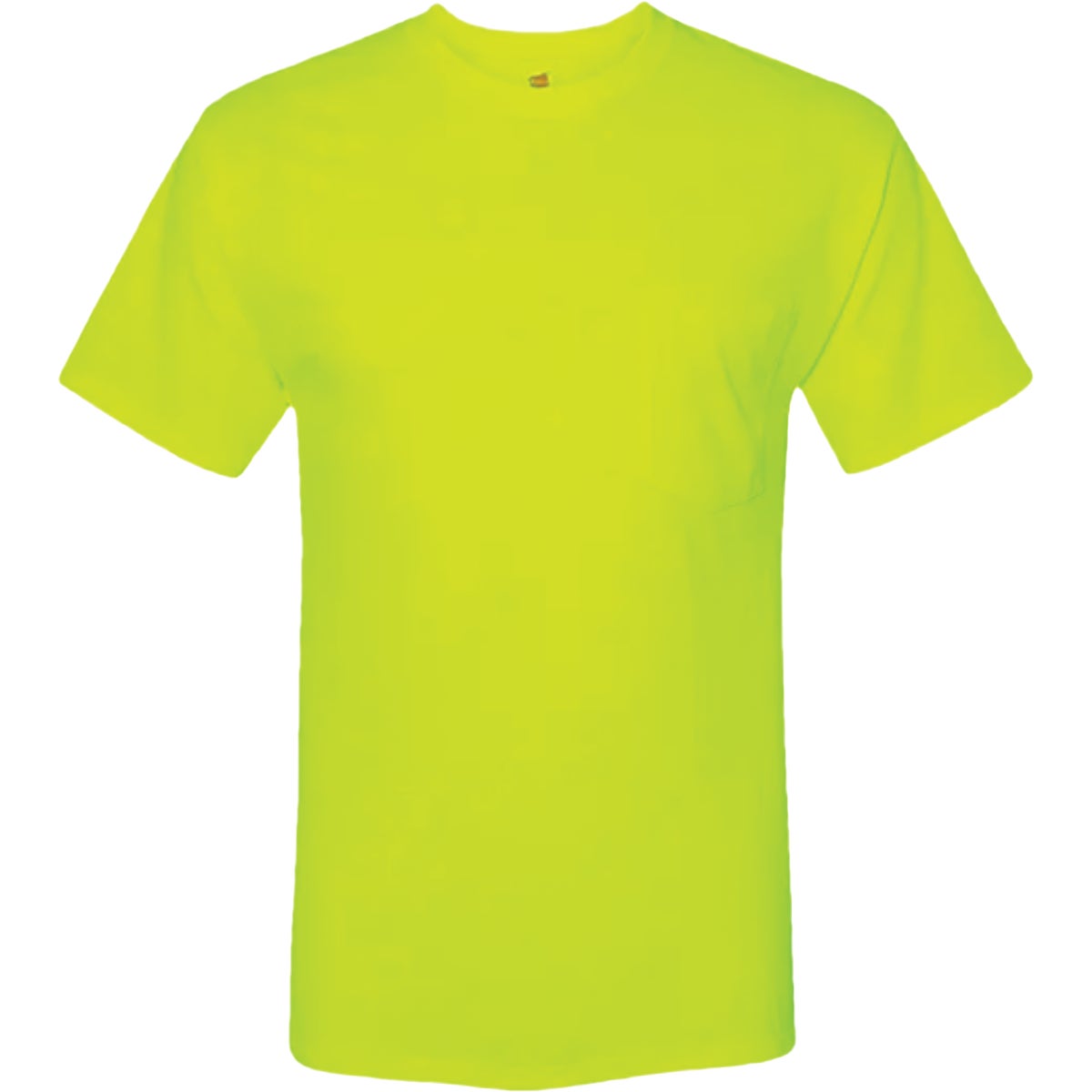 Hanes Men's Large Safety Green Workwear T-Shirt (2-Pack)