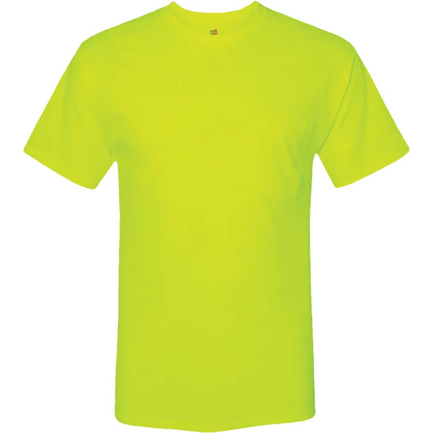 Hanes Men's Large Safety Green Workwear T-Shirt (2-Pack) Image 1