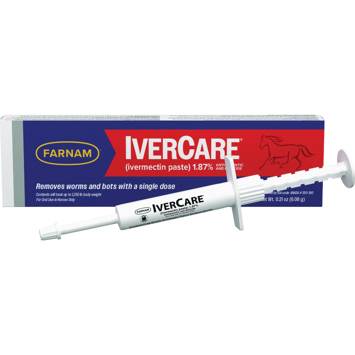 IverCare 0.21 Oz. Ivermectin 1.87% EQ Dewormer Paste Image 1