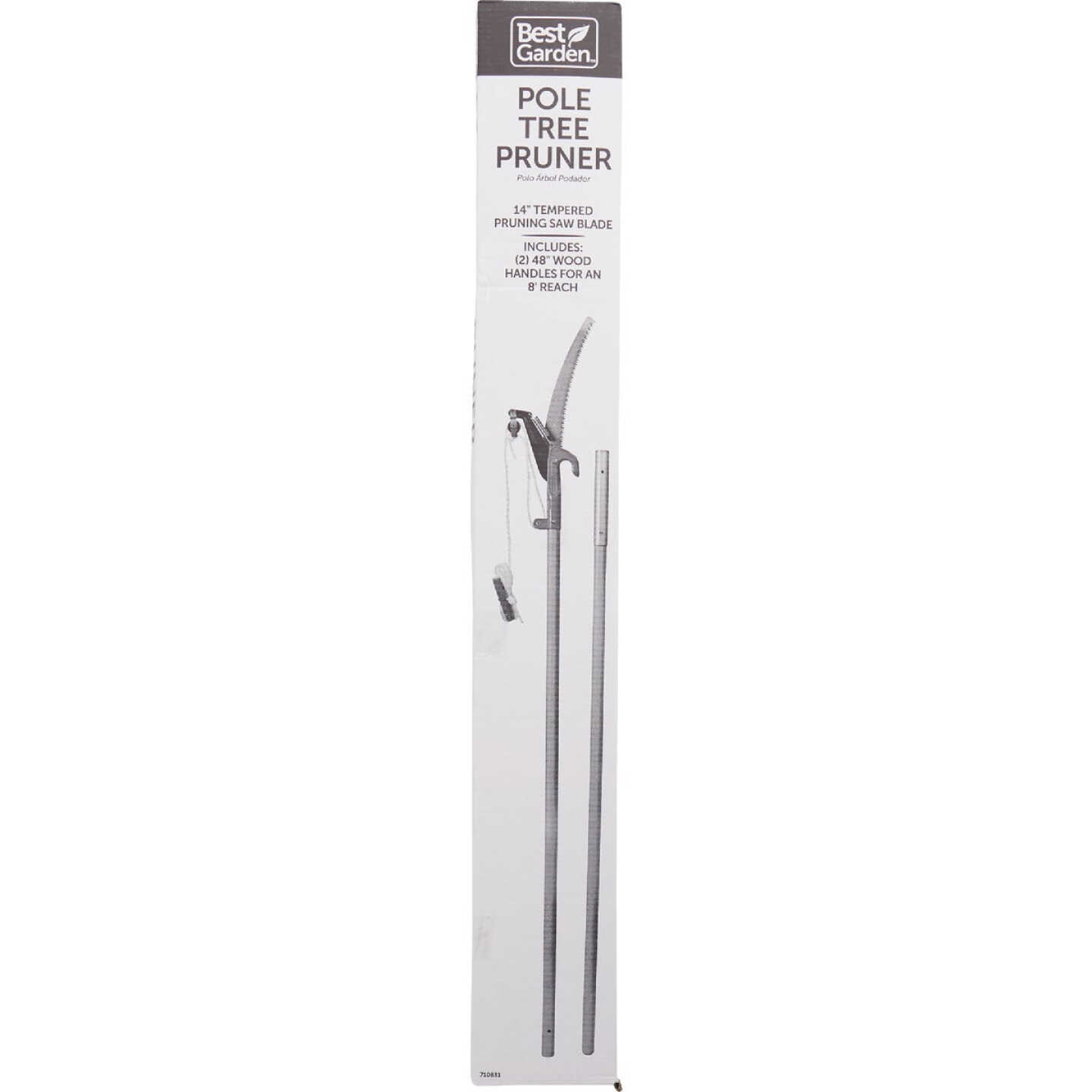 Best Garden 1 In. Cutting Capacity 8 Ft. Wood Pole Tree Pruner Image 2