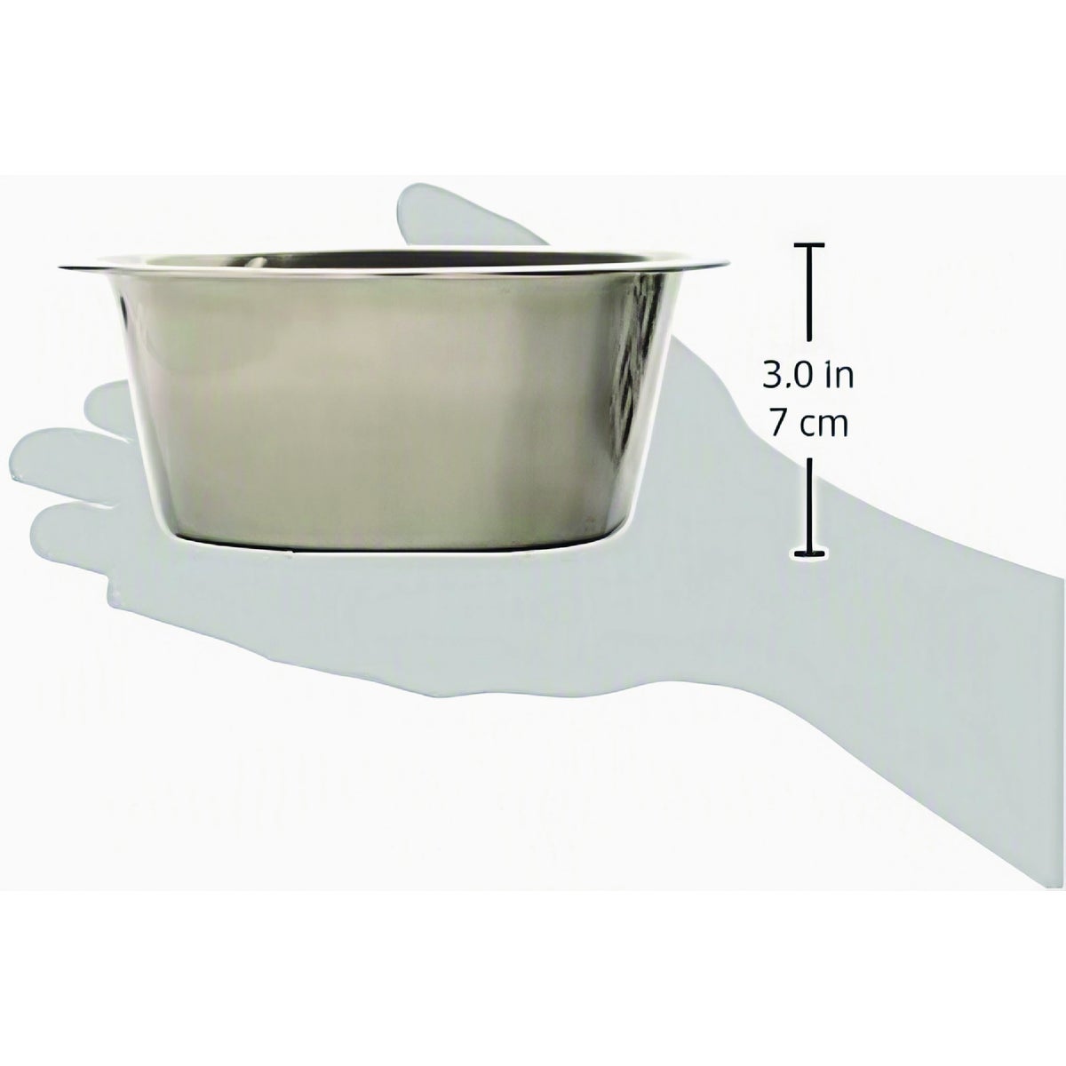 Spot 1 Pt. Mirror Finish Stainless Steel Pet Dish Image 2