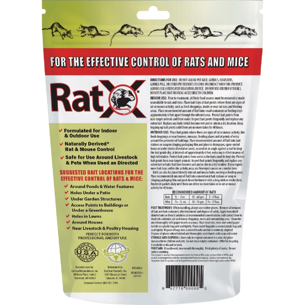 RatX 8 Oz. Rat & Mouse Killer Pellets Image 6
