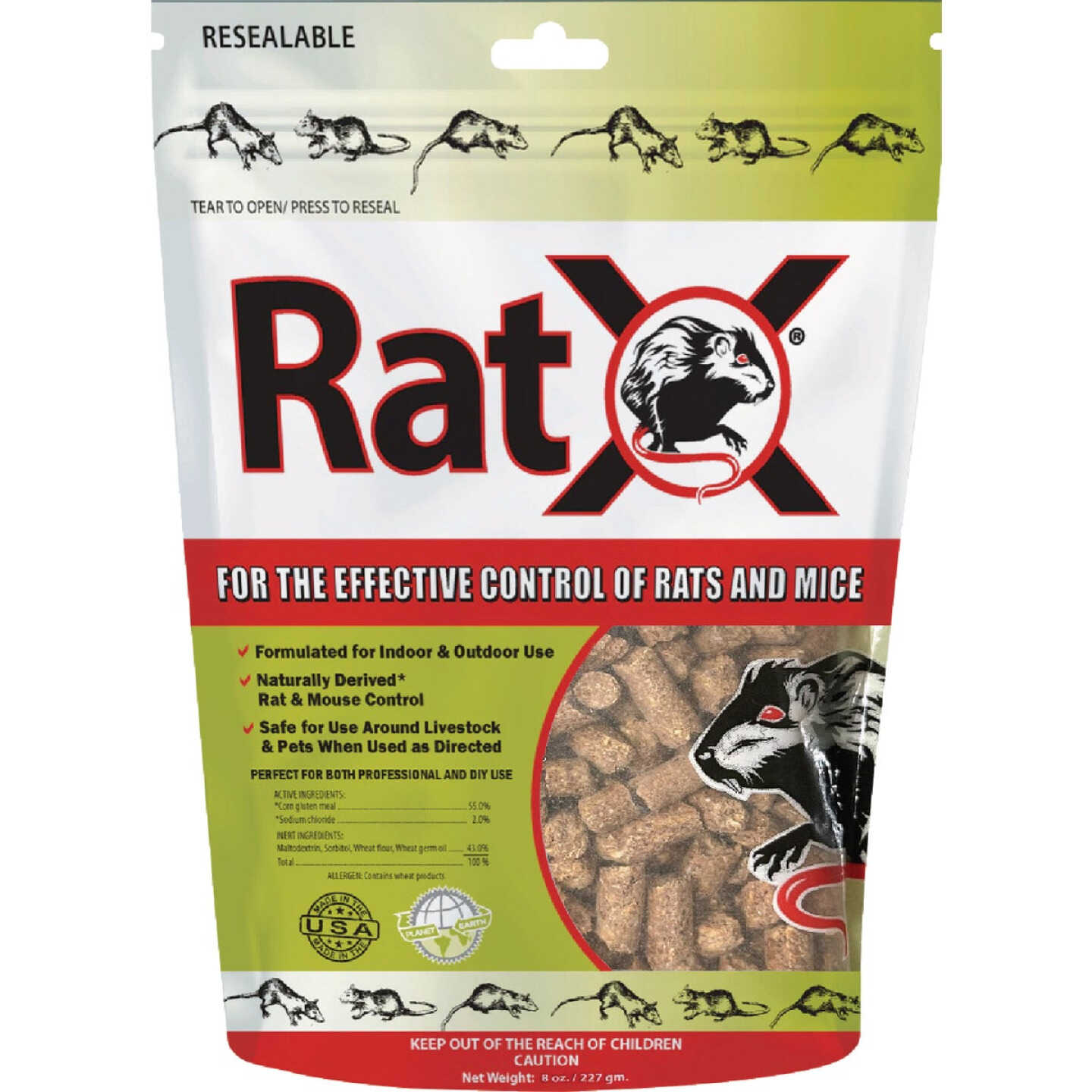 RatX 8 Oz. Rat & Mouse Killer Pellets Image 1