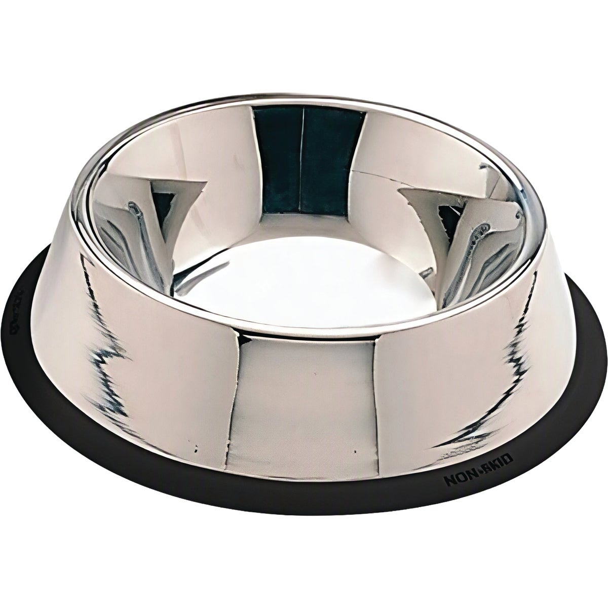 Spot 24 Oz. Mirror Finish No-Tip Stainless Steel Dog Dish Image 3