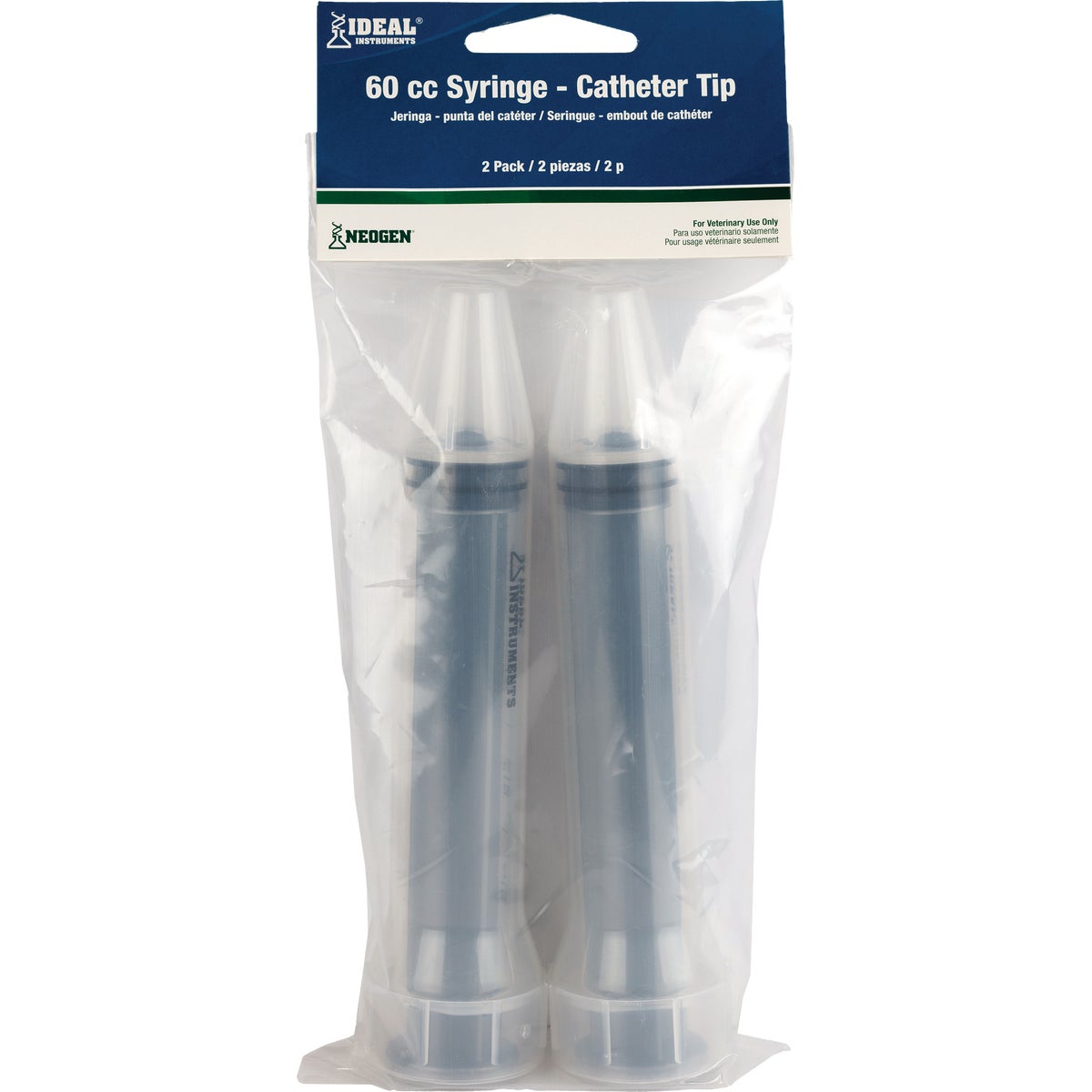 Ideal Instruments Catheter Tip 60cc Syringe (2-Pack)