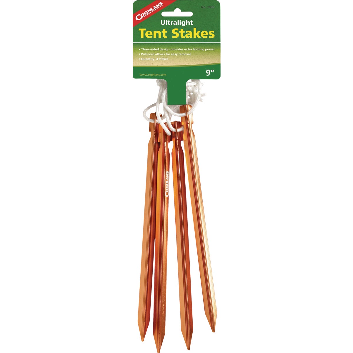 Coghlans 9 In. Aluminum Ultralight Tent Stakes (4-Pack)