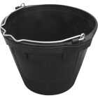 Master Rancher 10 Qt. Heavy-Duty Black Rubber Bucket Image 1