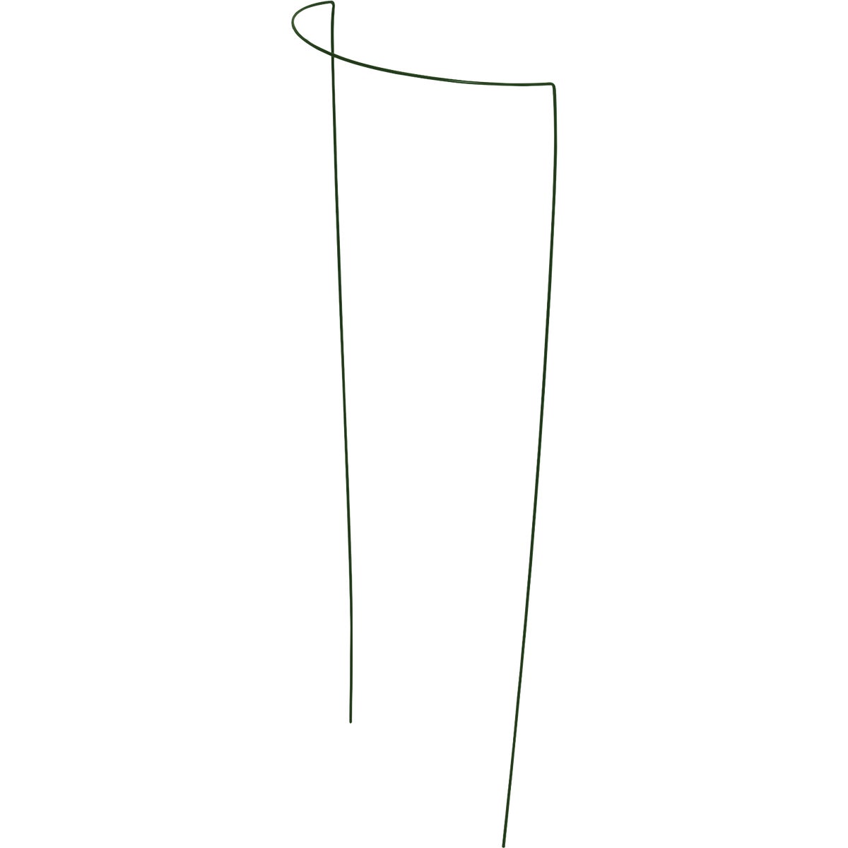 Green Thumb 12 In. Half-Round Green Coated Steel Plant Support