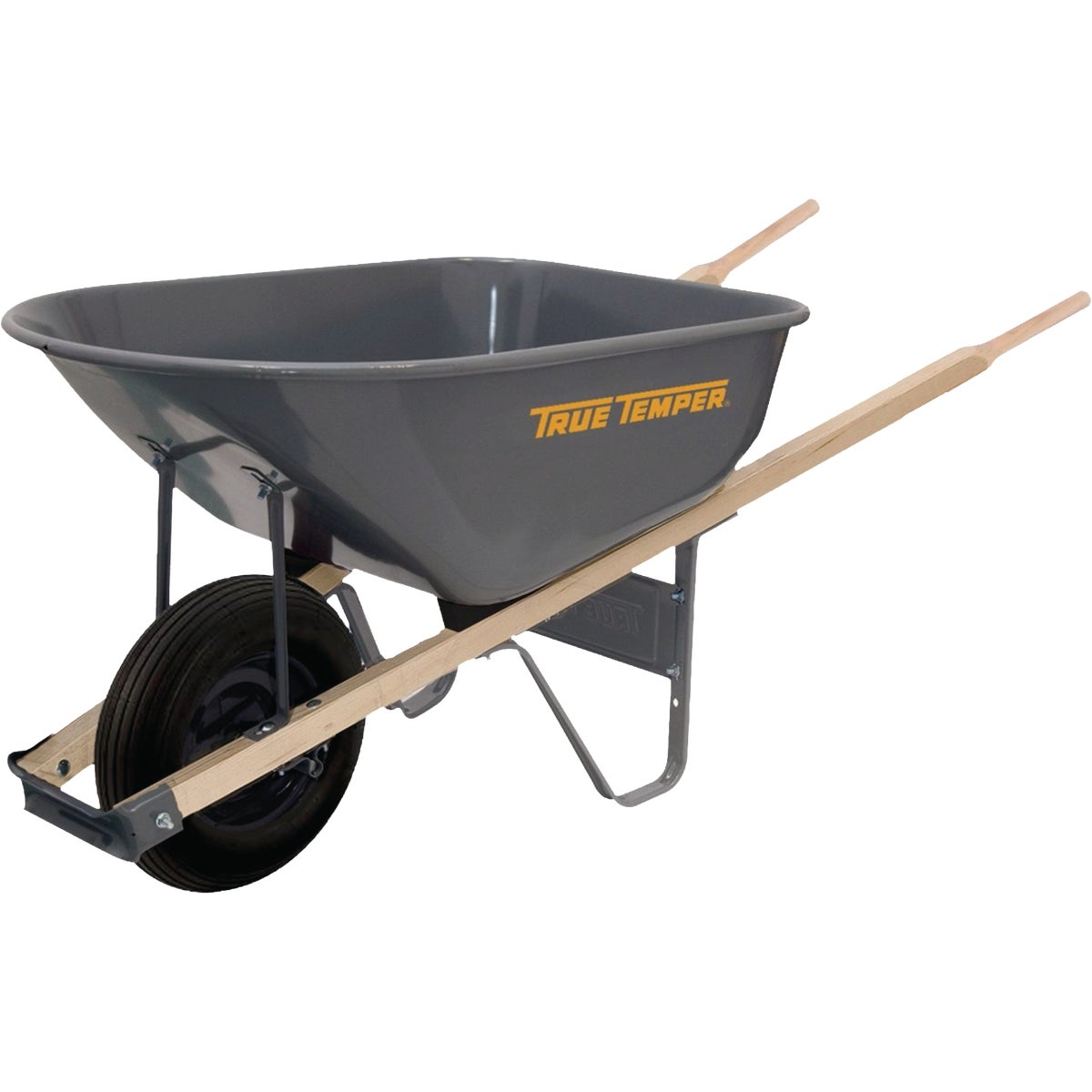 True Temper 6 Cu. Ft. Steel Homeowner Wheelbarrow Image 1