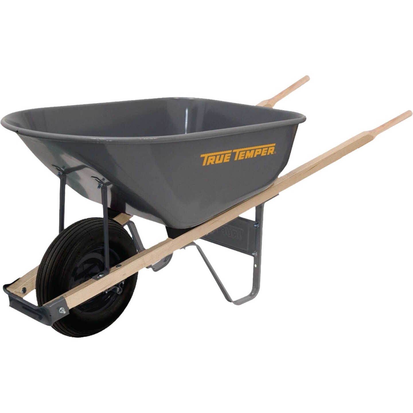 True Temper 6 Cu. Ft. Steel Homeowner Wheelbarrow Image 1