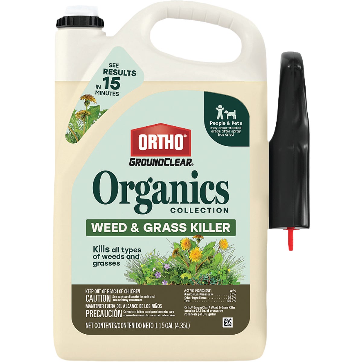 Ortho GroundClear Organics Collections 1.15 Gal. Trigger Spray Weed & Grass Killer Image 1