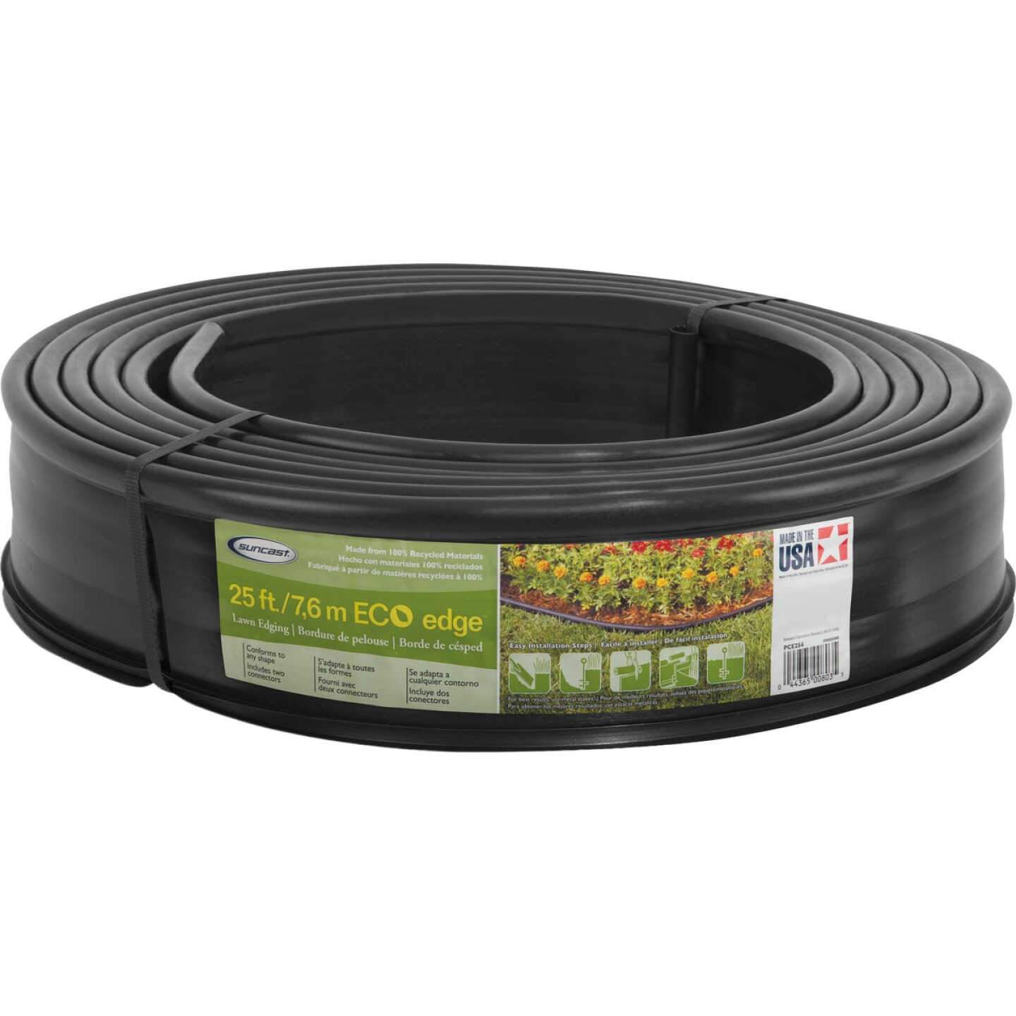 Suncast 5 In. x 25 Ft. Professional-Grade Black Polyethylene Lawn & Garden Edging Image 2