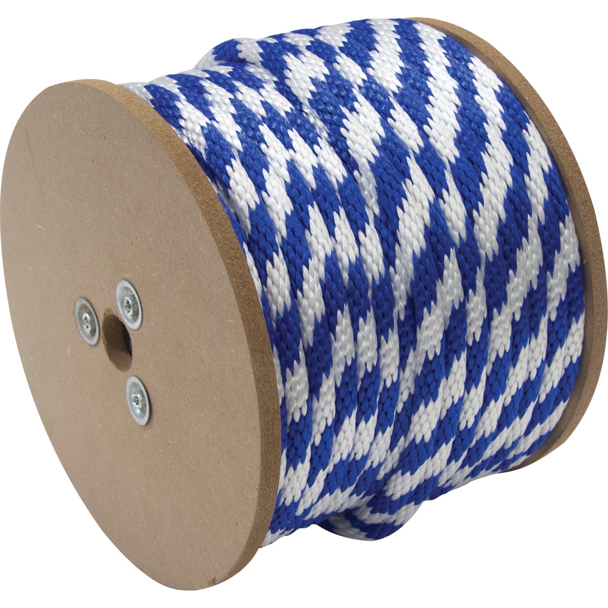 TruGuard 5/8 In. x 200 Ft. Blue/White Solid Braid Polypropylene Derby Rope