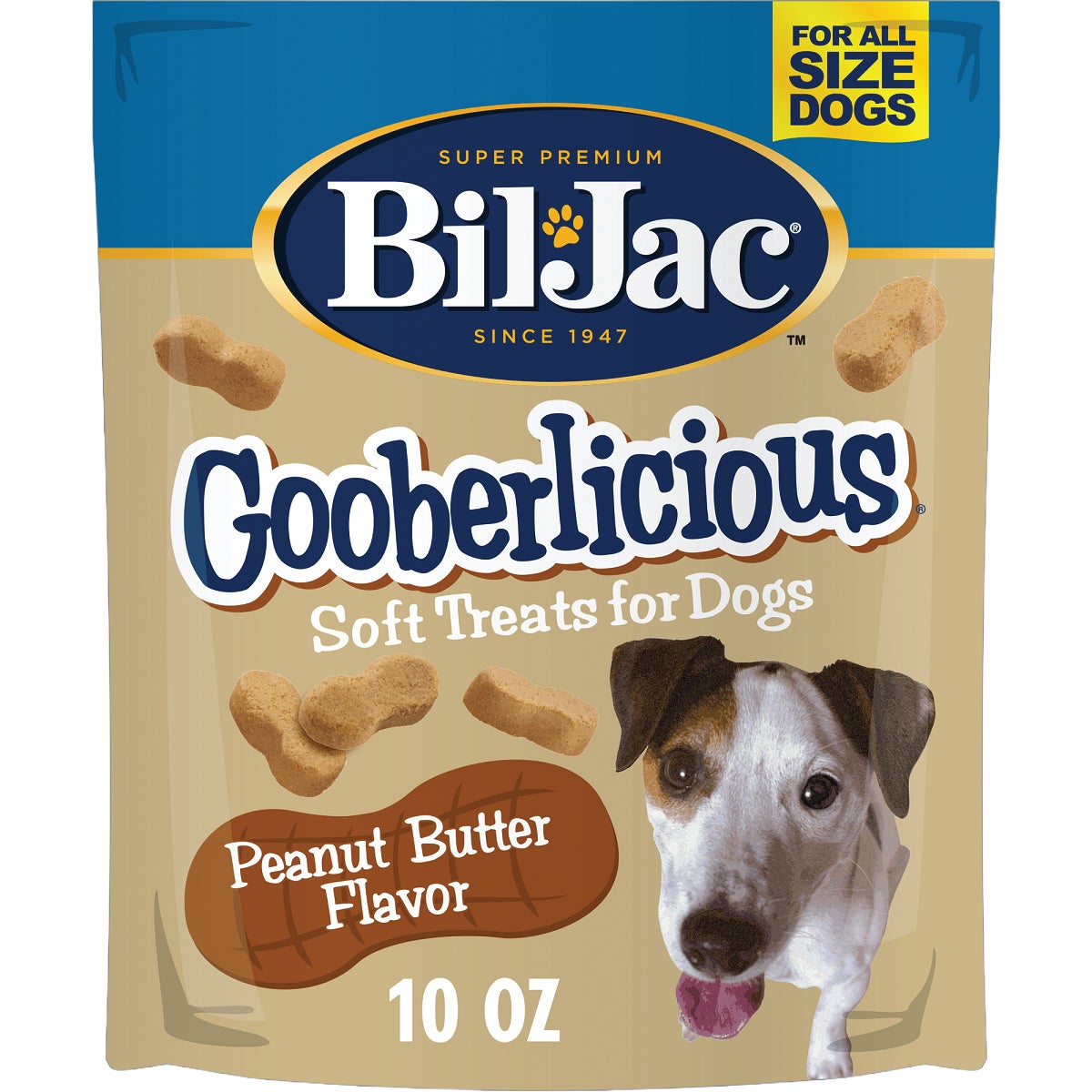 Bil-Jac Gooberlicious  10 Oz. Peanut Butter Flavor Dog Treats