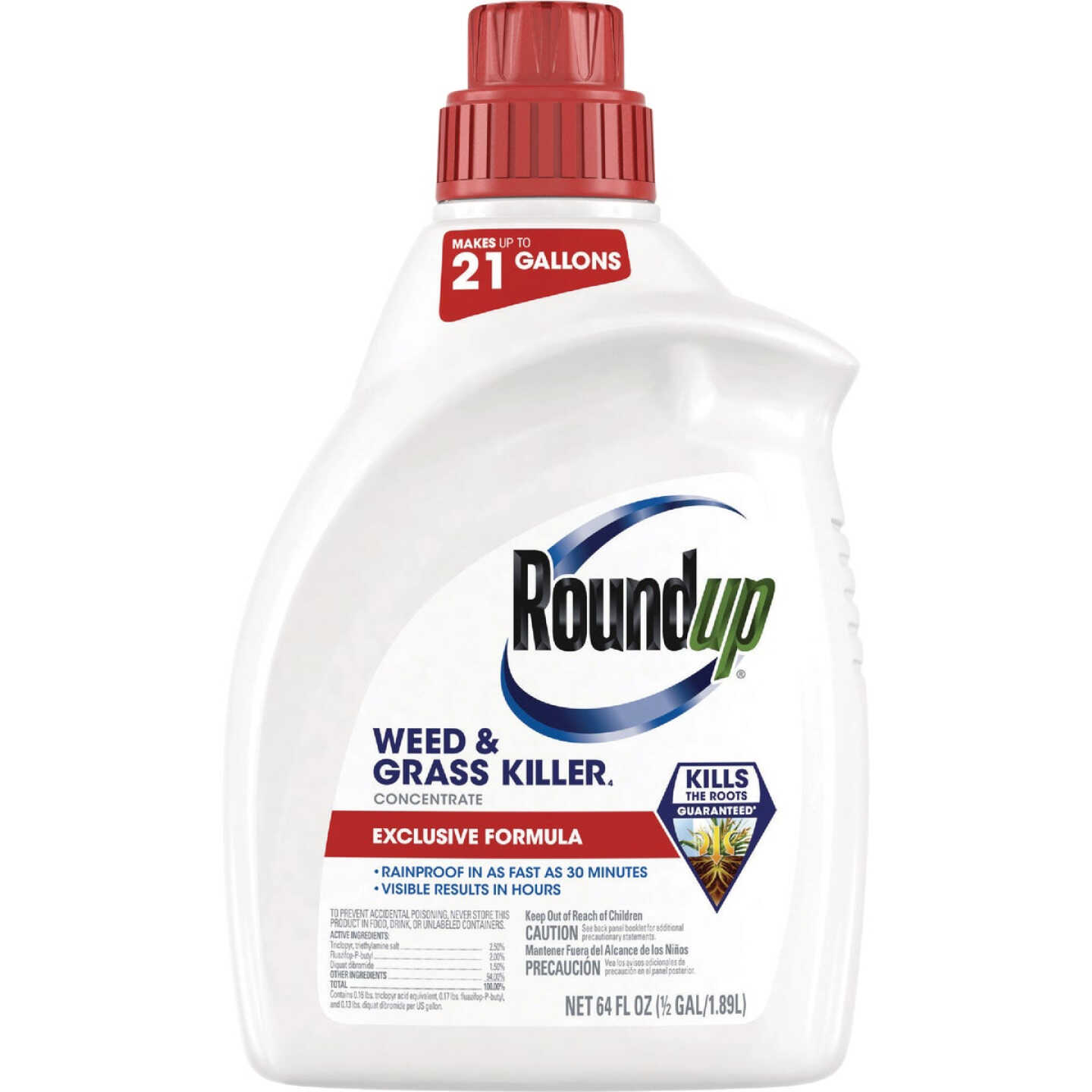 Roundup 1/2 Gal. Exclusive Formula Concentrate Weed & Grass Killer Image 1