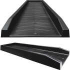 Master Mark 11 In. W. x 2.25 In. H. x 24 In. L. Black Chevron Splash Block Image 1