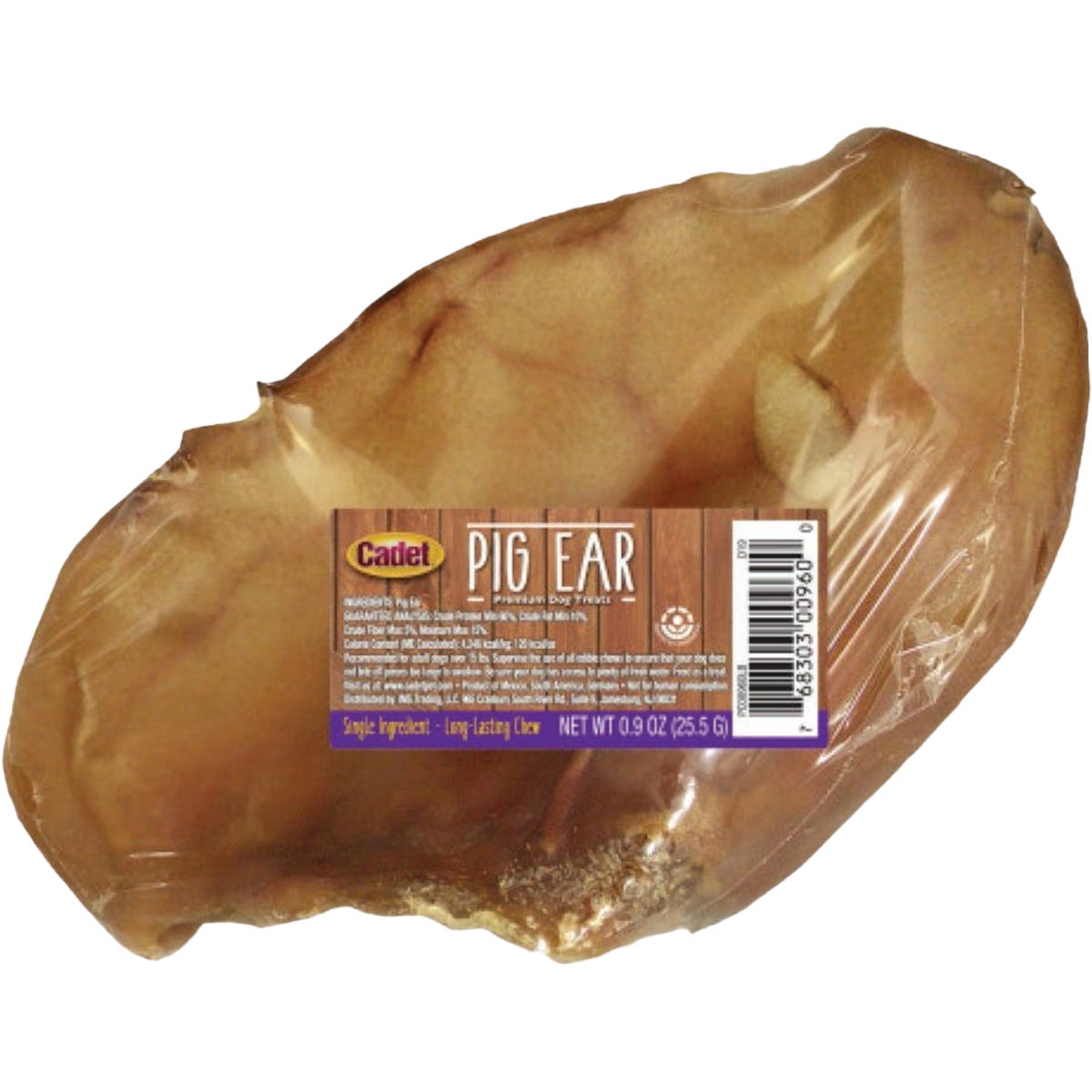 Cadet 0.9 Oz. Natural Pig Ears for Dogs