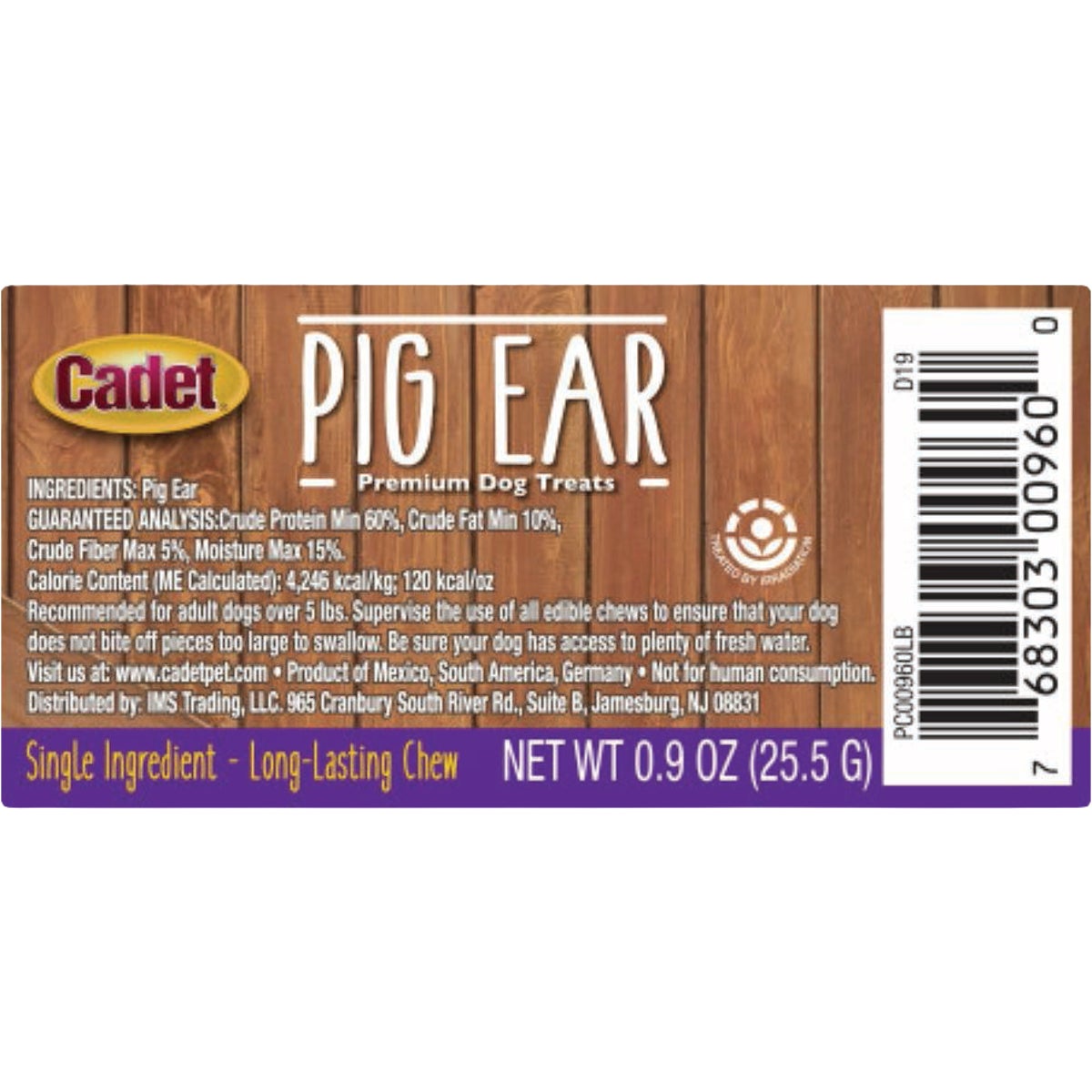 Cadet 0.9 Oz. Natural Pig Ears for Dogs Image 2
