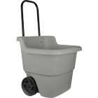 Suncast 15 Gal. 2-Wheel Dove Gray Lawn Cart Image 1