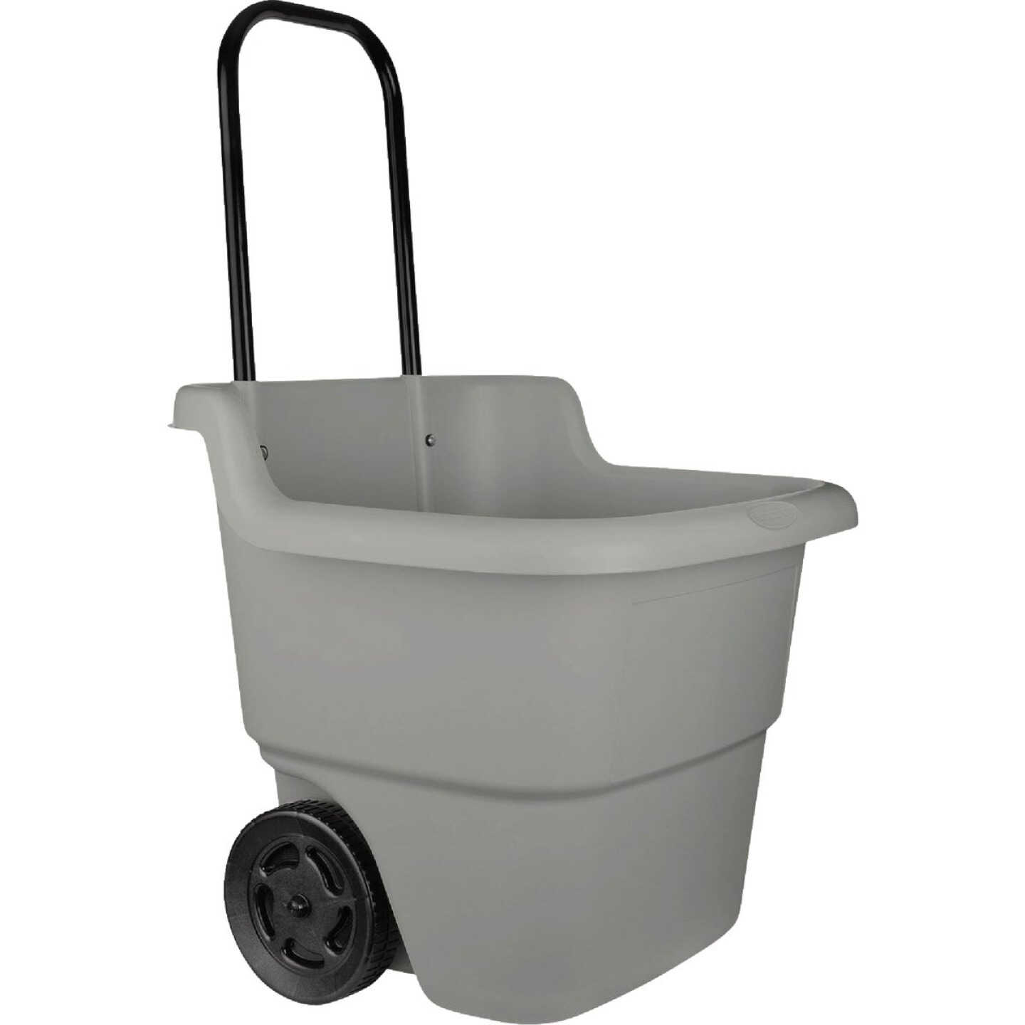 Suncast 15 Gal. 2-Wheel Dove Gray Lawn Cart Image 1