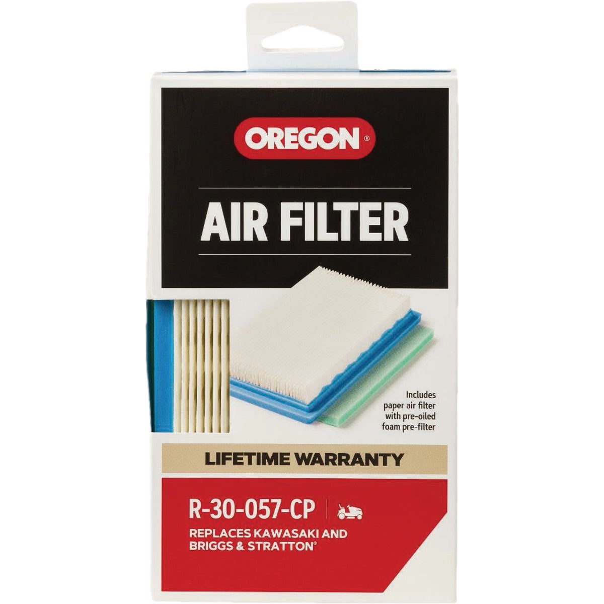 Oregon 15, 18, & 21 HP Paper Engine Air Filter for Riding Mowers