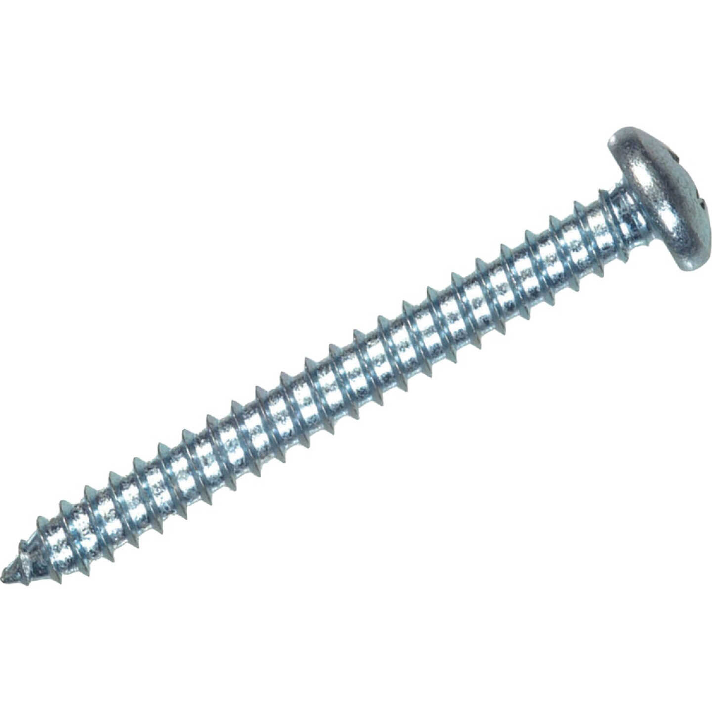 Hillman #8 x 1 In. Phillips Pan Head Zinc Sheet Metal Screw (16-Count) Image 1