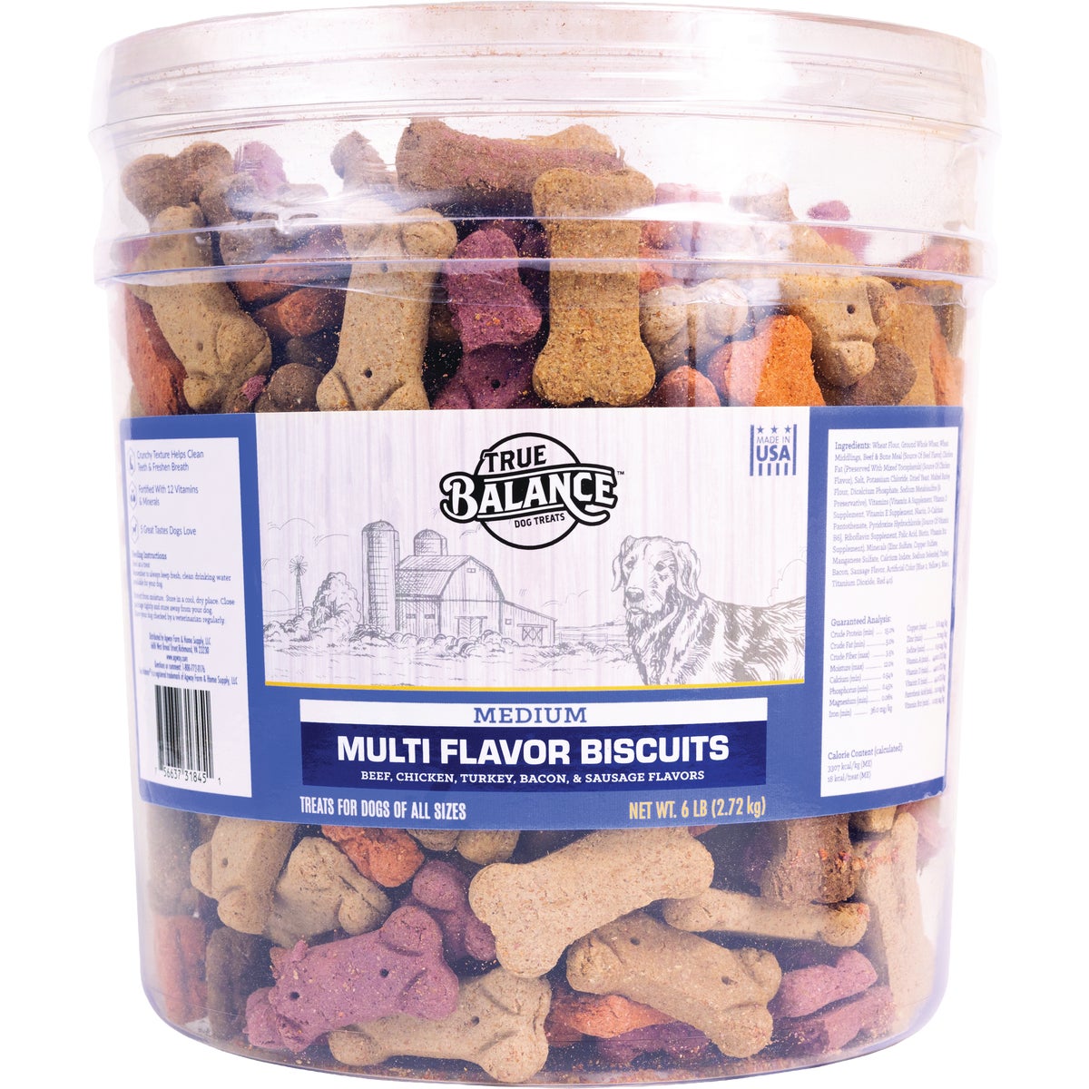 True Balance 6 Lb. Multi-Flavored Medium Dog Biscuits