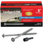 FastenMaster LedgerLok 0.305 In. x 5 In. Coarse Steel Hex-Head Ledger Board Fasteners (50-Count Box) Image 1