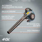 Senix 4QL 26.5cc 4-Cycle Handheld Gas Powered Leaf Blower Image 2
