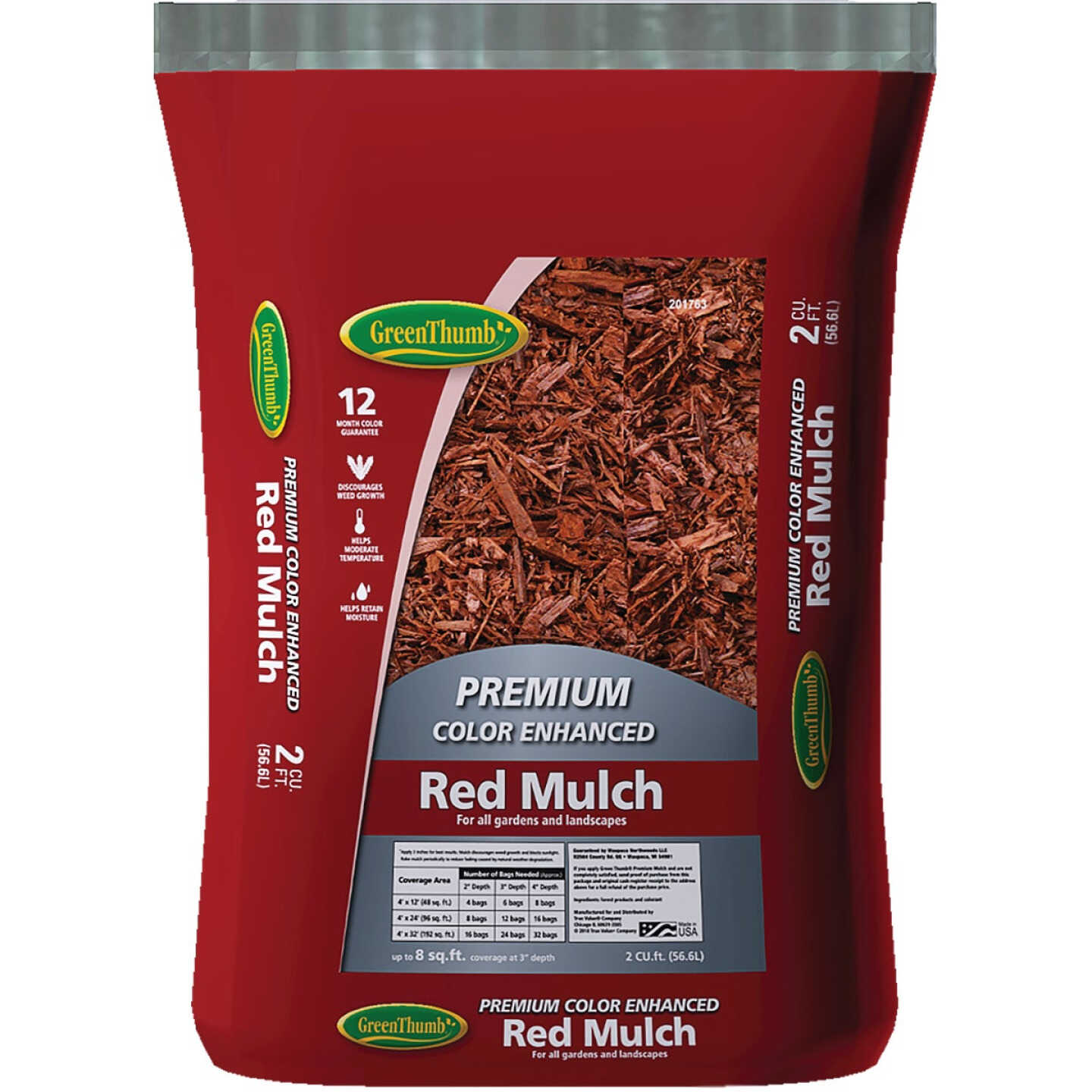 Green Thumb 2 Cu. Ft. Red Mulch Image 1