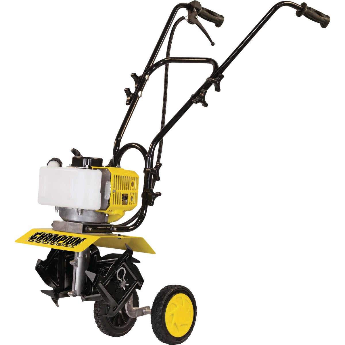 Champion 9.5 In. 43cc 2-Stroke Portable Gas Garden Tiller Cultivator