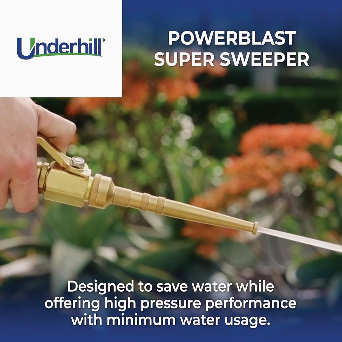 Underhill PowerBlast 6 In. Super Sweeper Brass Nozzle Image 3