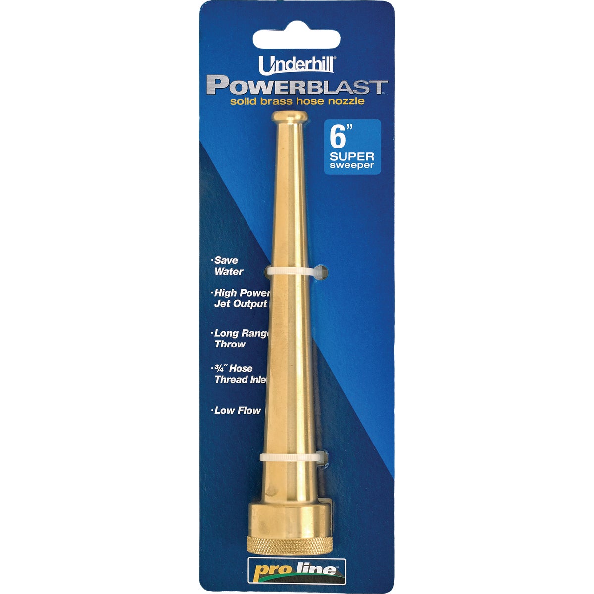 Underhill PowerBlast 6 In. Super Sweeper Brass Nozzle Image 7