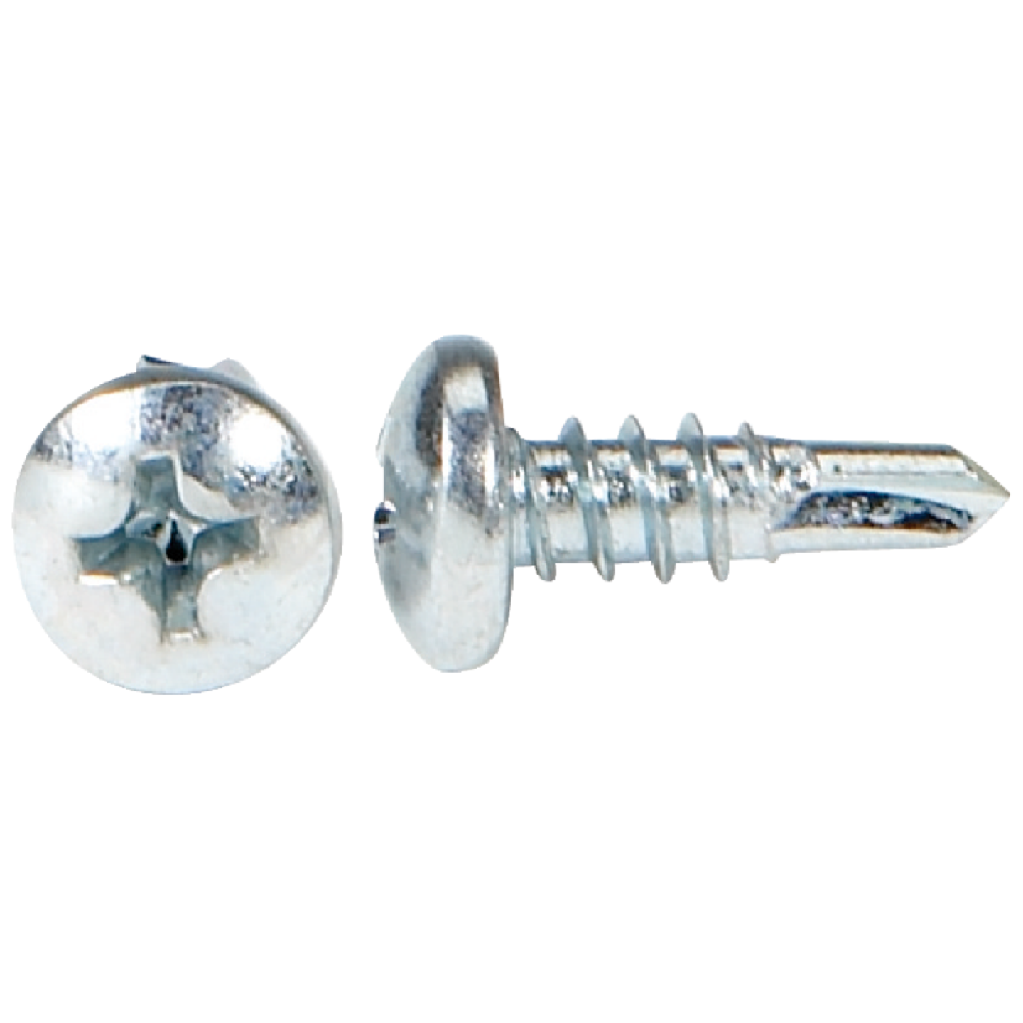 Hillman #8 - 18 x 1/2 In. Phillips Pan Head Self-Drilling Sheet Metal Screw (100 Ct.) Image 1