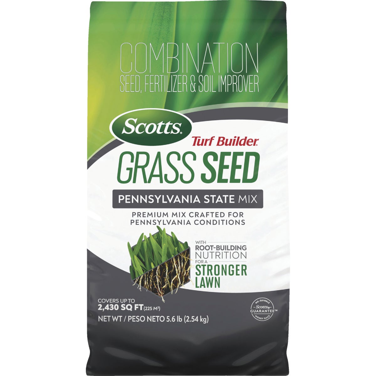Scotts Turf Builder 5.6 Lb. 465 Sq. Ft. Pennsylvania State Mix Grass Seed, Fertilizer, and Soil Improver Combination