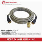 Simpson MorFlex Series 1/4 In. x 25 Ft. 3300 PSI Cold Water Pressure Washer Hose Image 5