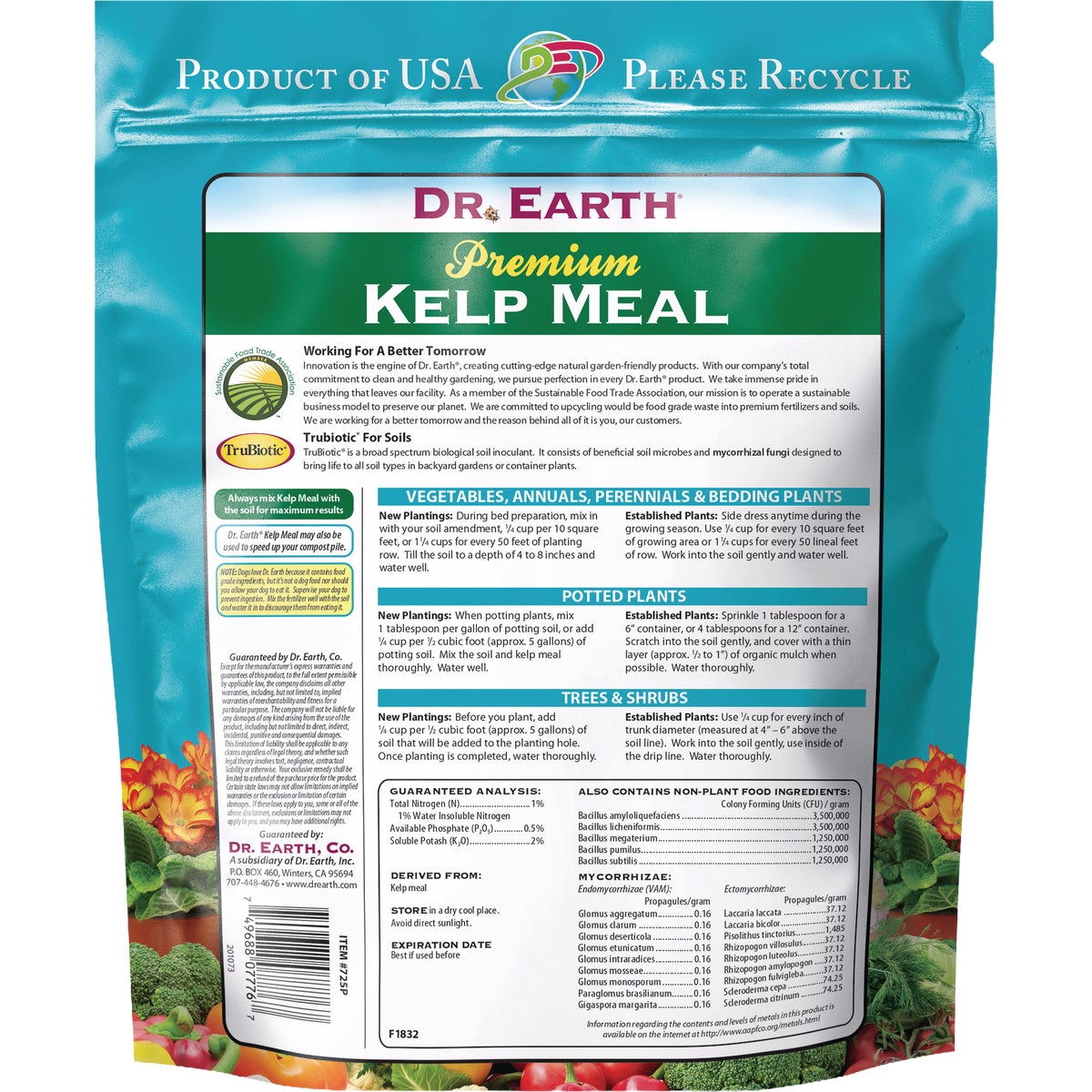 Dr. Earth 2 Lb. 1-0.5-2 Kelp Meal Organic Fertilizer Image 2