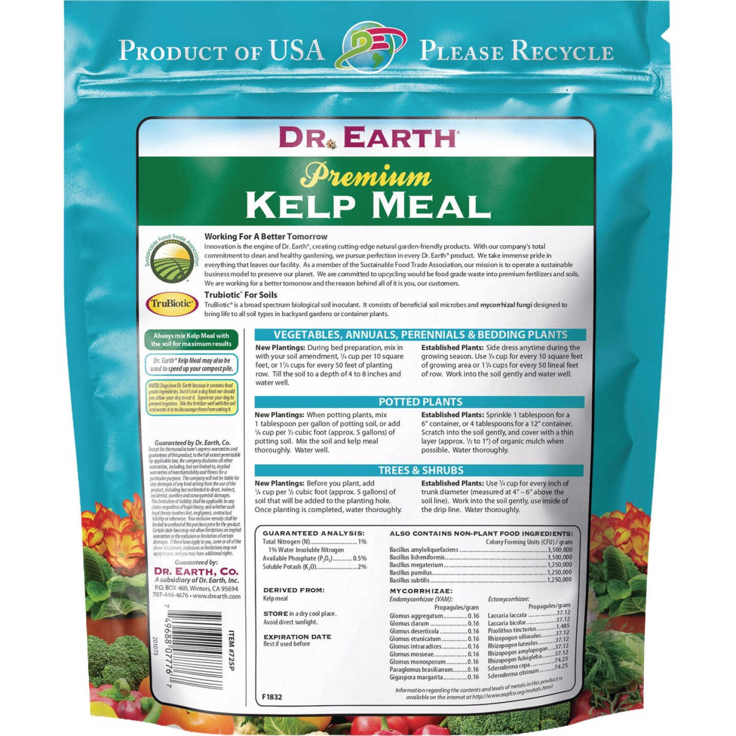 Dr. Earth 2 Lb. 1-0.5-2 Kelp Meal Organic Fertilizer Image 2
