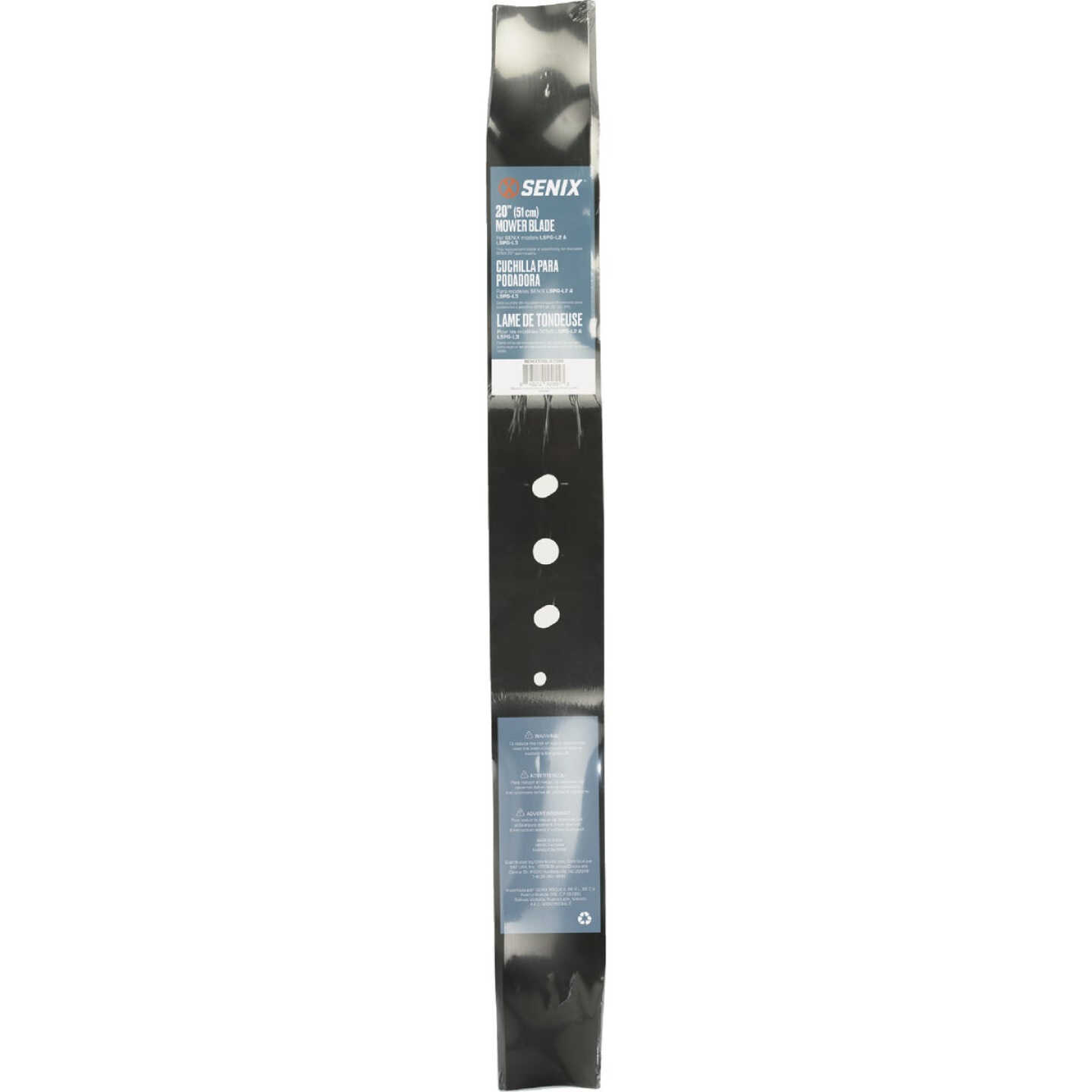 Senix 20 In. Mower Blade For LSPG-L2 & LSPG-L3 Gas Powered Lawn Mowers Image 1