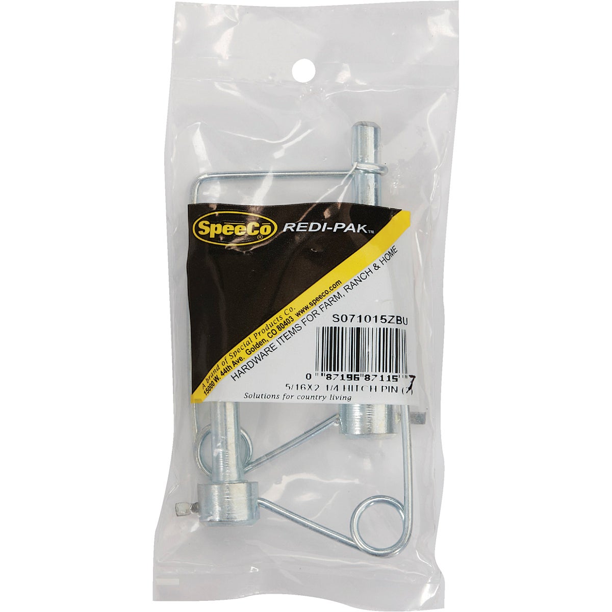 Speeco 5/16 In. x 2-1/4 In. Draw Bar Hitch Pin Image 2