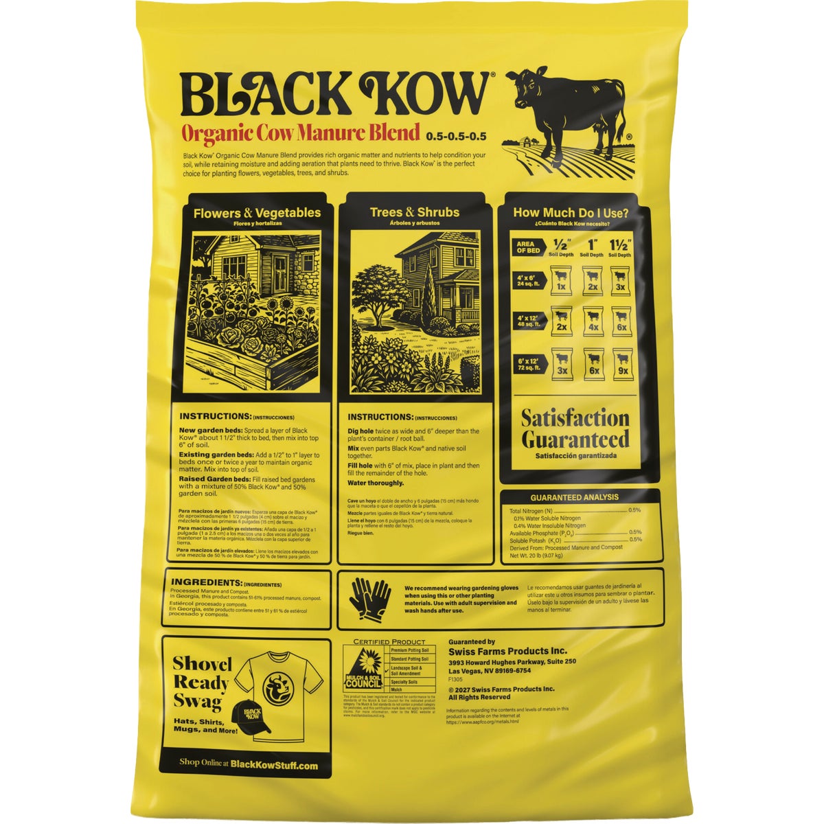 Black Kow 1 Cu. Ft. Organic Cow Manure Blend Image 2