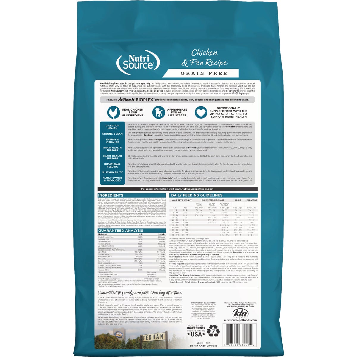 NutriSource 12 Lb. Chicken & Pea Recipe Grain Free Dog Food Image 7