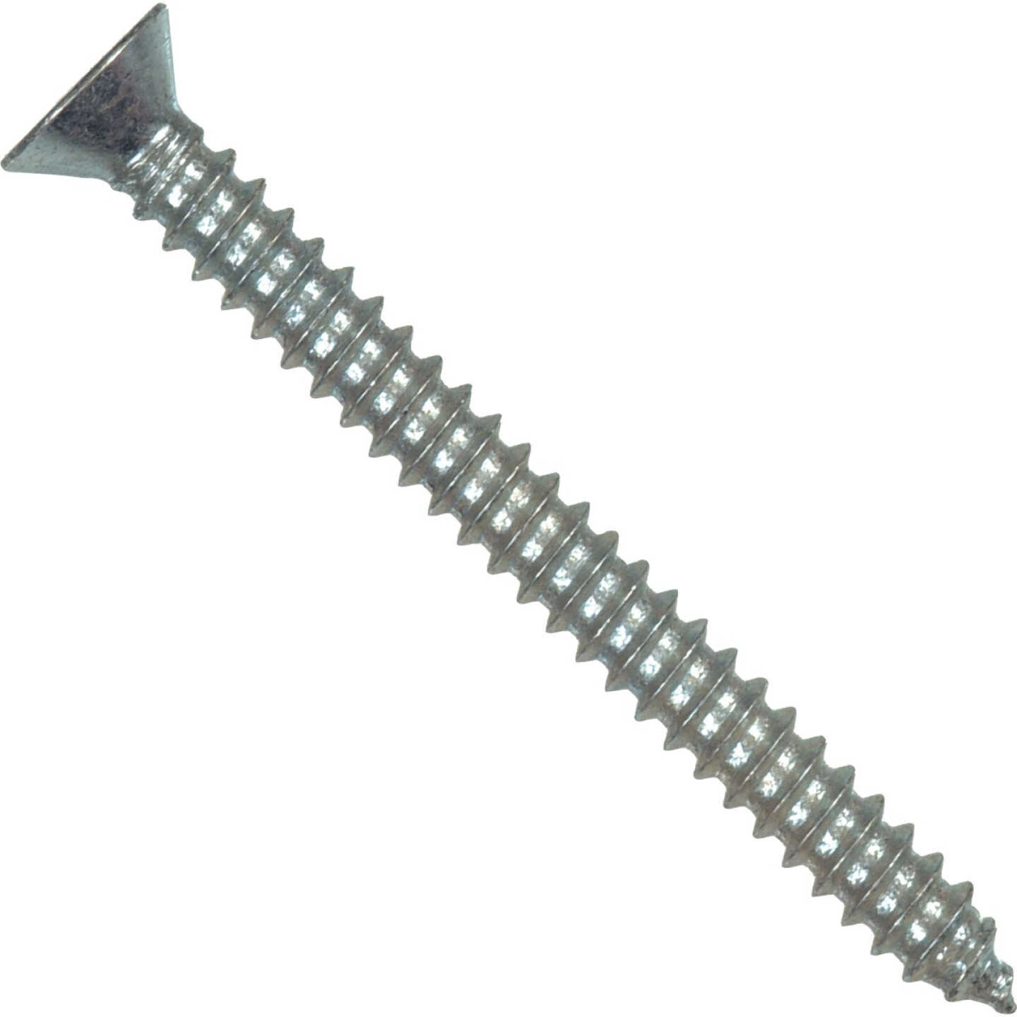 Hillman #8 x 3/4 In. Phillips Flat Head Zinc Sheet Metal Screw (100-Count) Image 1