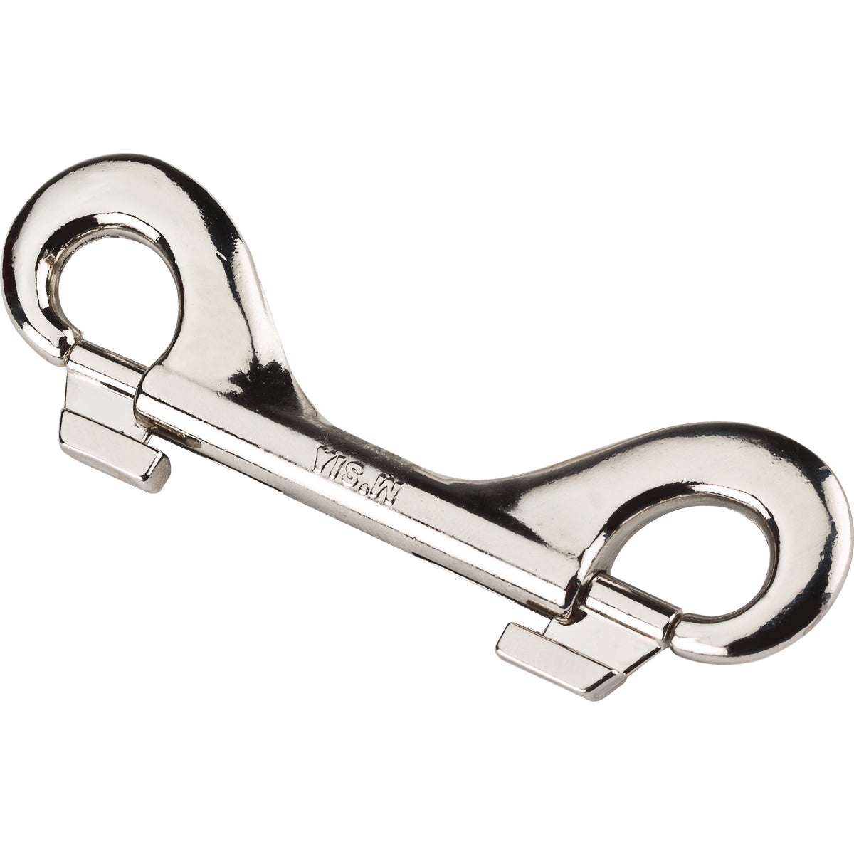 National Hardware 4-9/16 In. Nickel Double Bolt Snap