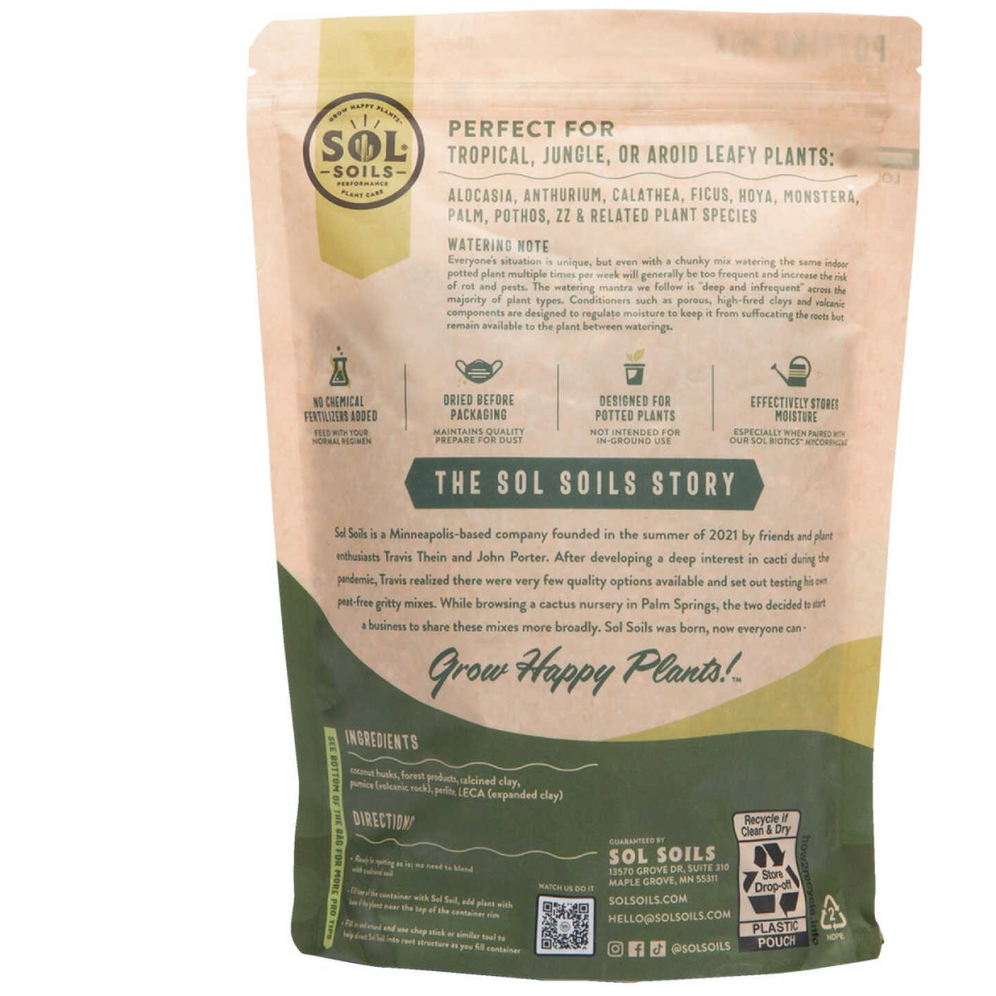 Sol Soils 4 Qt. Houseplant Chunky Mix Image 7