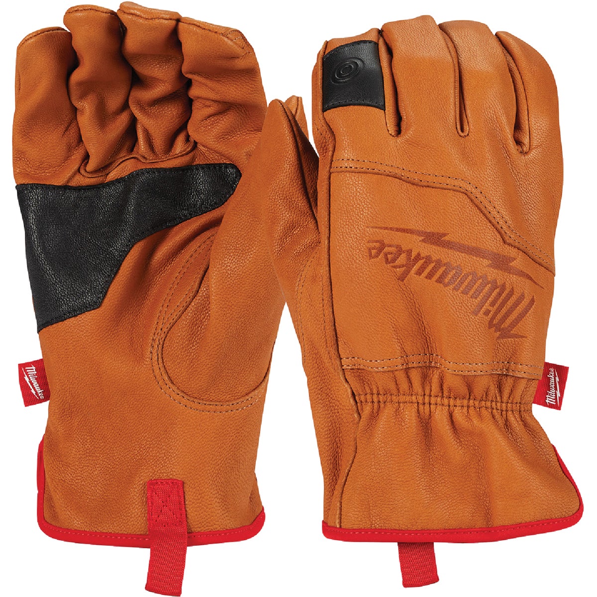 Milwaukee Men's Large Goatskin Leather Work Gloves Image 1