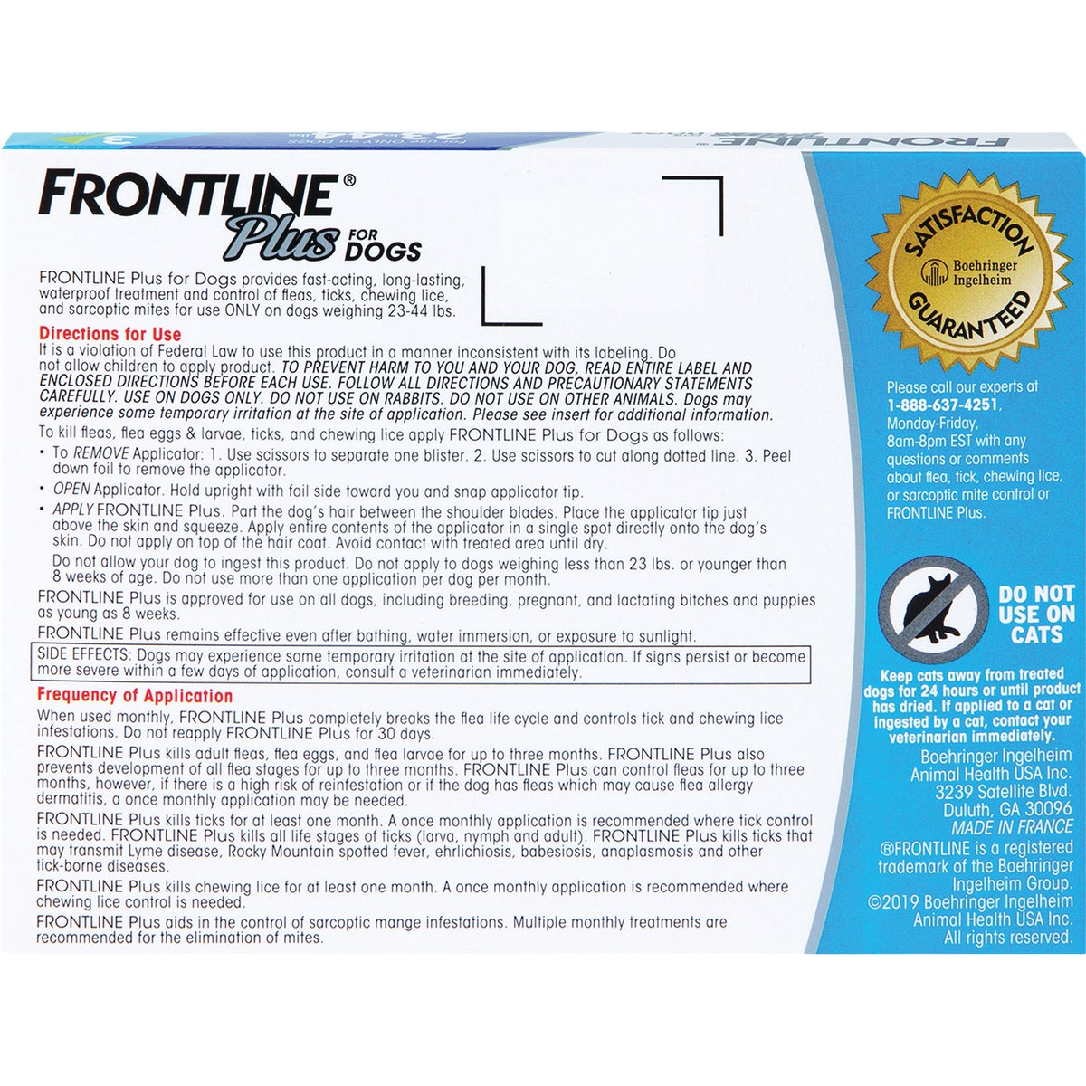 Frontline Plus Flea & Tick Killer For Medium Dogs 23 to 44 Lb. (3-Pack) Image 6
