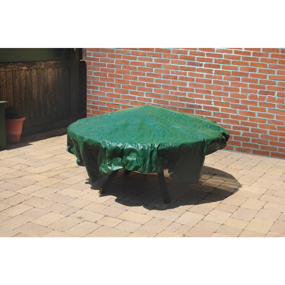 Do it Best  6 Ft. x 6 Ft. Poly Fabric Green Lawn Cleanup Tarp Image 5