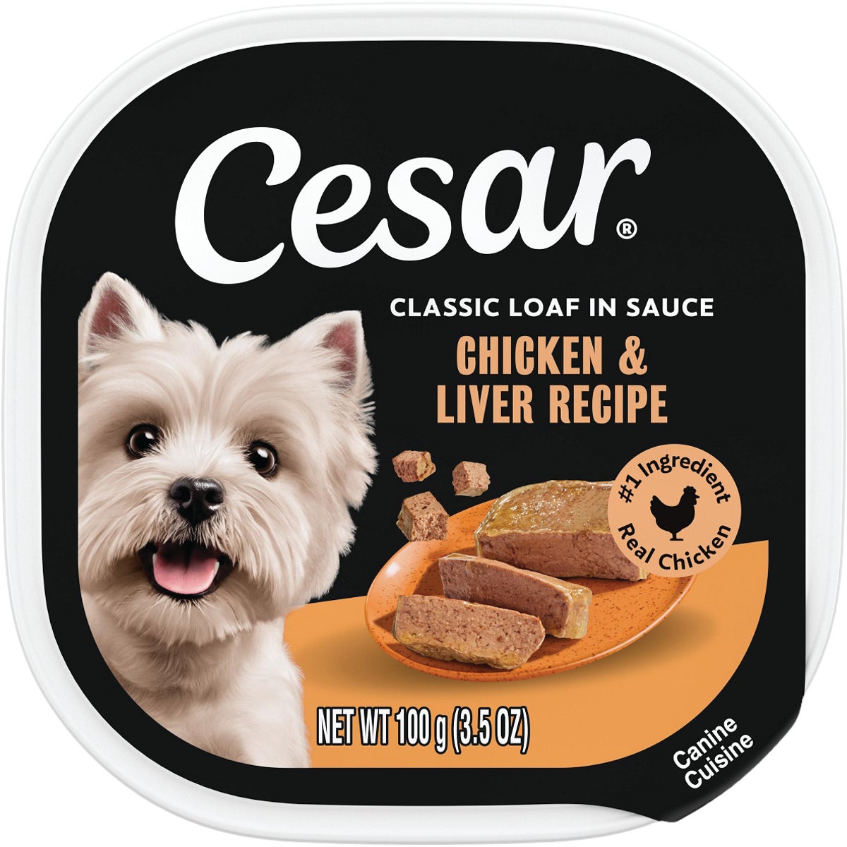 Cesar Select 3.5 Oz. Chicken & Liver Wet Dog Food